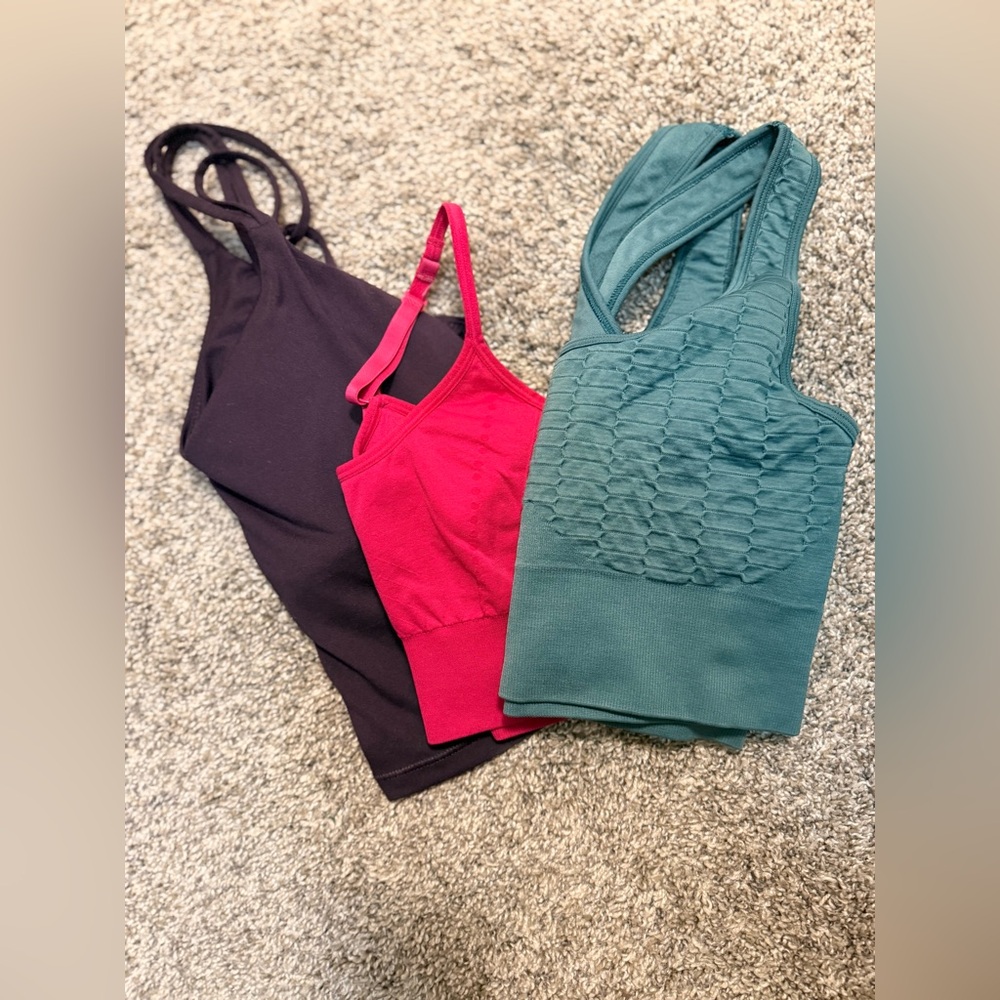 Old Navy Women's Tank Set in Teal, Magenta & Black